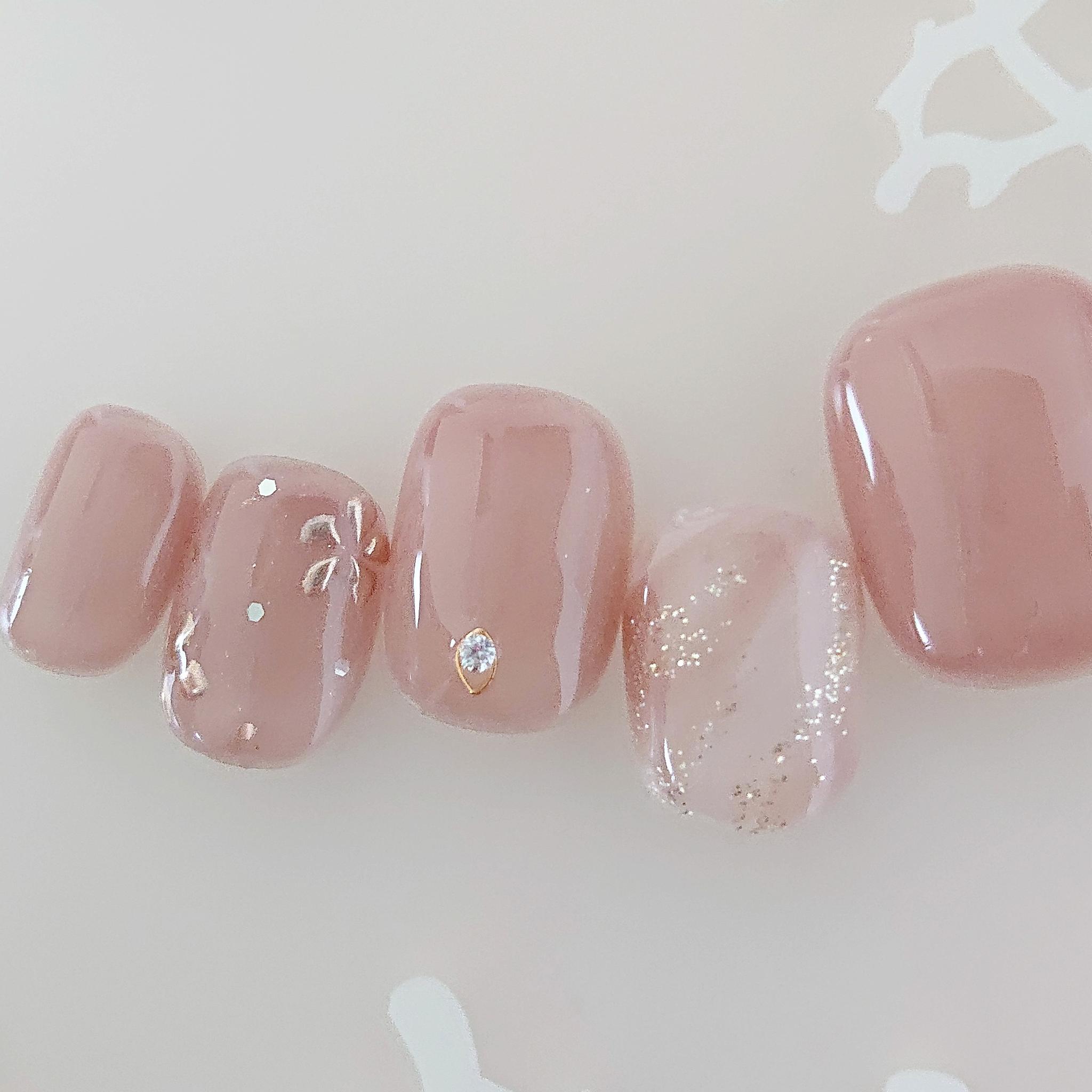 【パーソナルオーダー】　ブライダルネイル　大人婚　前撮りネイルチップ　ウェディングフォト　D1331枚目の画像